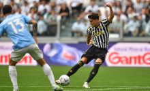 Vlahovic in gol contro la Lazio